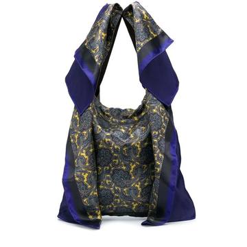 paisley scarf tote bag