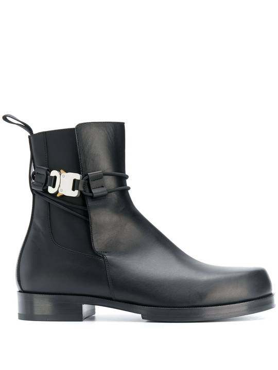 buckle-strap ankle boots展示图