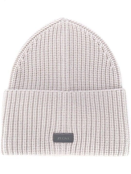 ribbed knit beanie hat展示图