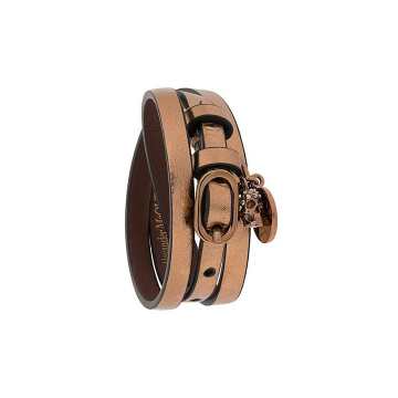 wrap-around leather bracelet