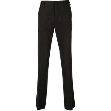 fine knit straight-leg trousers