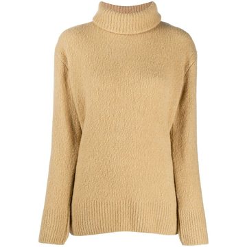 long-sleeved roll-neck jumper