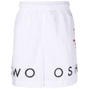 Swoosh print nylon shorts