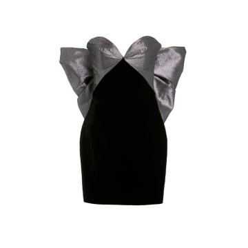 Exclusive Off-The-Shoulder Velvet Mini Dress