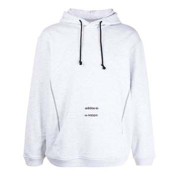 logo drawstring hoodie