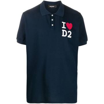 I Love D2 polo shirt