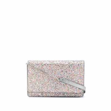 Palace glitter-embellished clutch