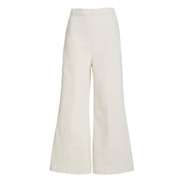 Absolute High-Rise Wide-Leg Cotton-Blend Pants