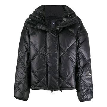 convertible hooded puffer jacket