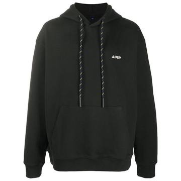 embroidered logo hoodie