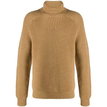 ribbed roll neck jumper