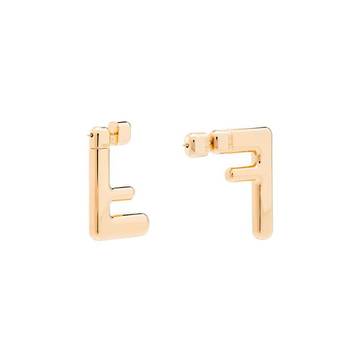 FF logo earrings