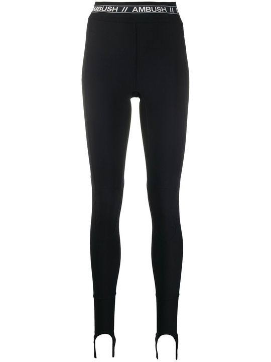 logo waistband stirrup leggings展示图