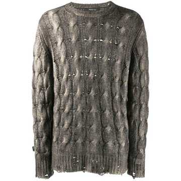 cable-knit jumper