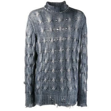 cable-knit jumper