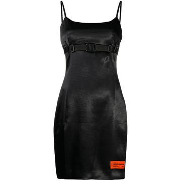 belted slip dress