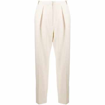 high-waited tapered trousers