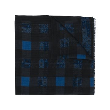 frayed-edge wool scarf