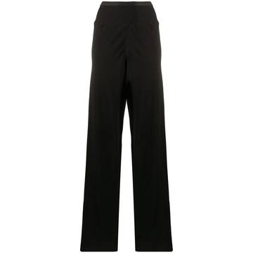 wide-leg flared trousers