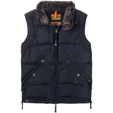 zipped padded gilet