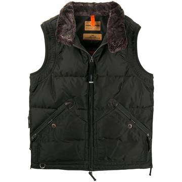 zipped up gilet