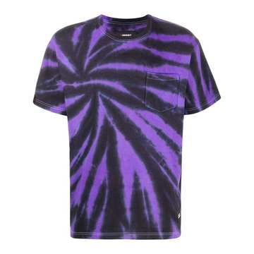 contrast all-over print T-shirt