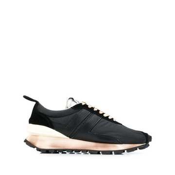 Bumper leather sneakers