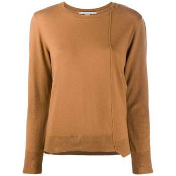 asymmetric seam-detail jumper