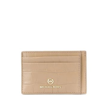 crocodile effect cardholder with multiple slip pockets