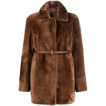 reversible shearling coat