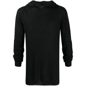 lightweight knitted hoodie