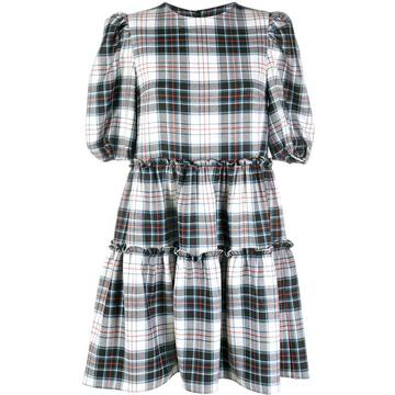 Smith tiered check print dress