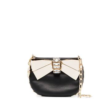 Black Betta embellished mini bag