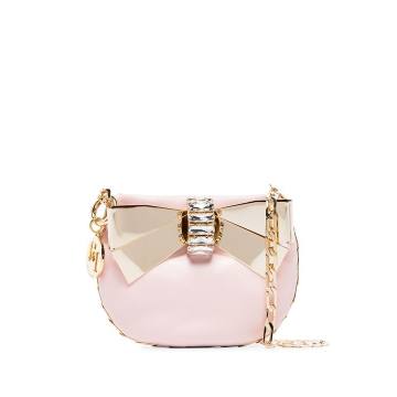 Pink Betta embellished mini bag
