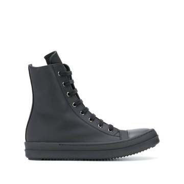 zipped high-top sneakers