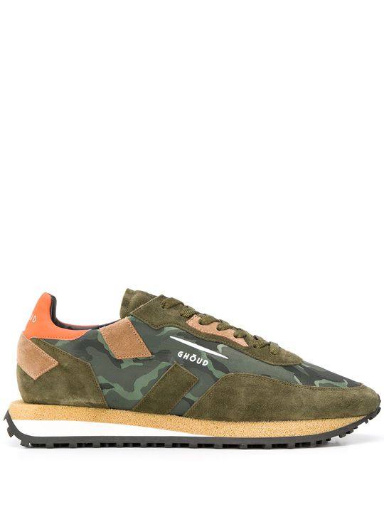 camouflage print panel sneakers展示图