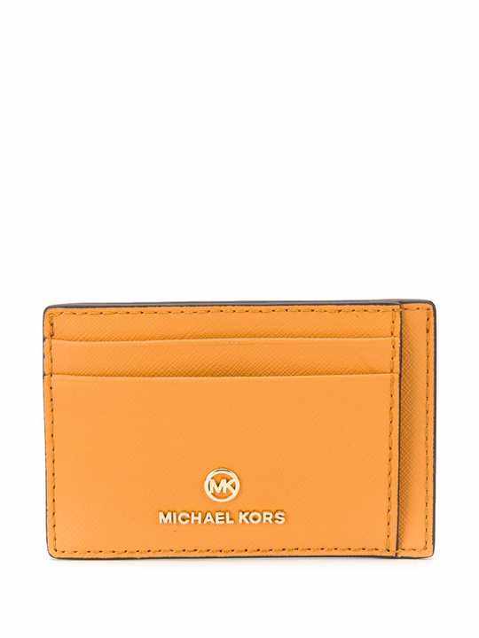 calf leather cardholder with multiple slip pockets展示图