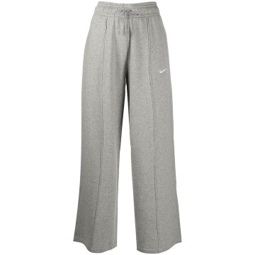 flared logo trousers