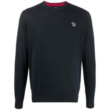 logo embroidered jumper