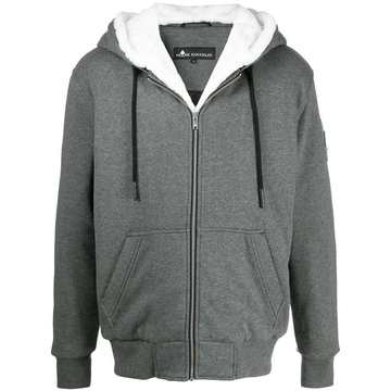 long-sleeved zipped up hoodie