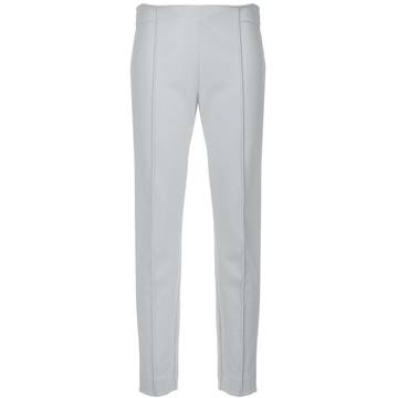 slim-fit tailored trousers