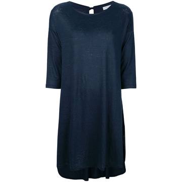 cropped sleeve shift dress