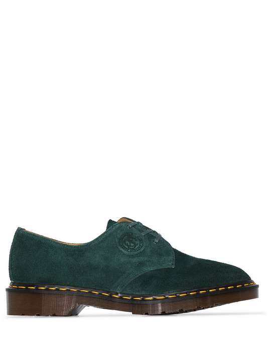 green 1461 suede oxford shoes展示图