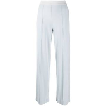 wide-leg pintuck trousers