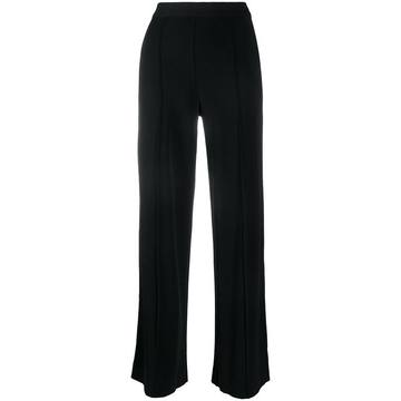 wide-leg pintuck trousers