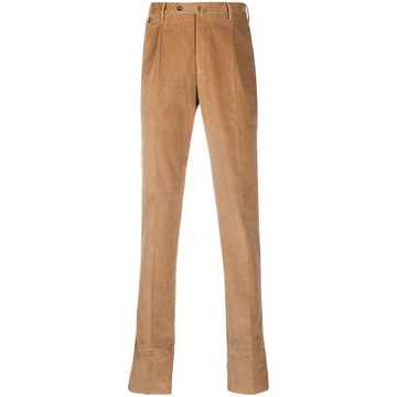 corduroy straight trousers