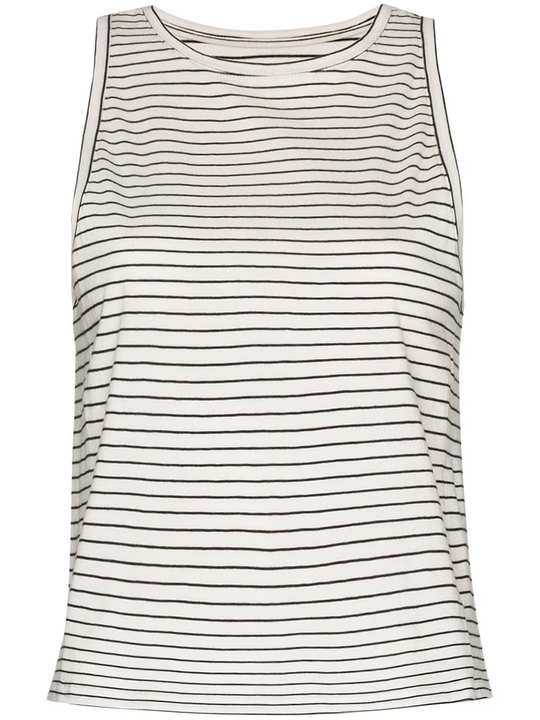 Le Mid Racer striped organic cotton tank top展示图