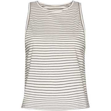 Le Mid Racer striped organic cotton tank top