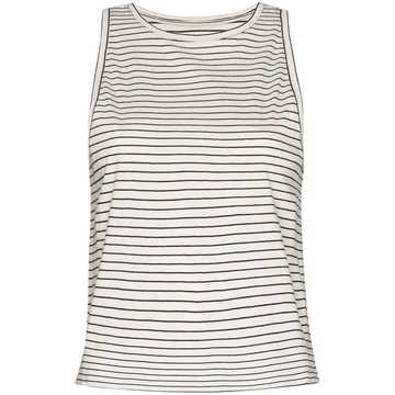 Le Mid Racer striped organic cotton tank top