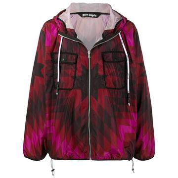 Arizona geometric-print windbreaker